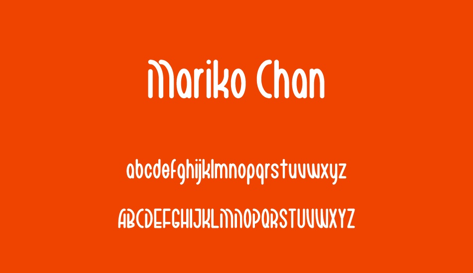 Mariko Chan font