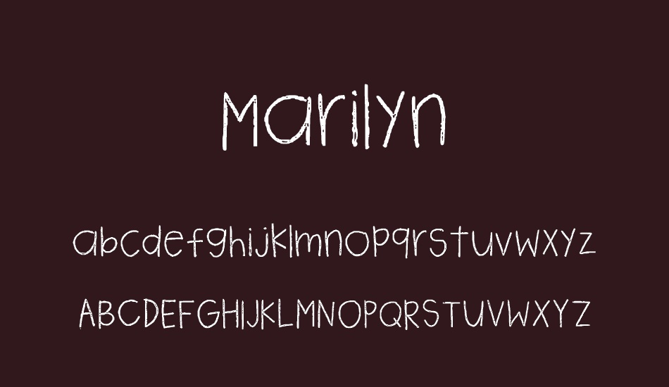 Marilyn font