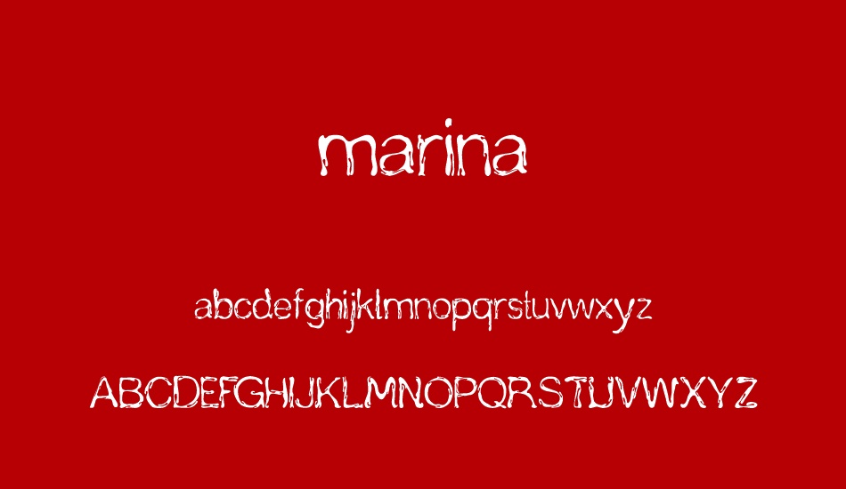 marina font