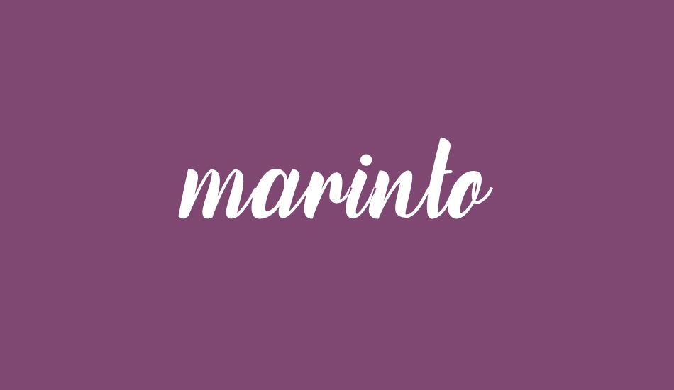 marinto font big