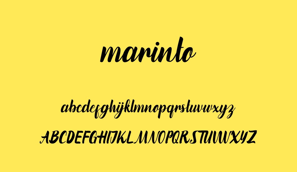 marinto font