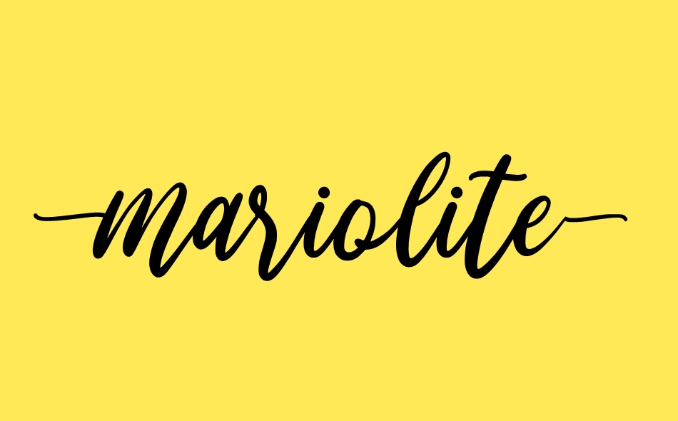 Mariolite font big