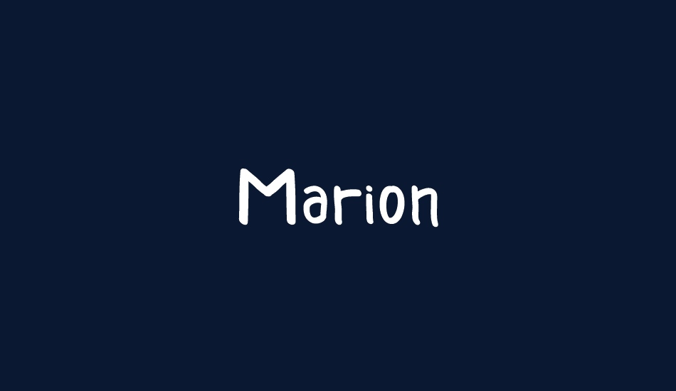 Marion font big