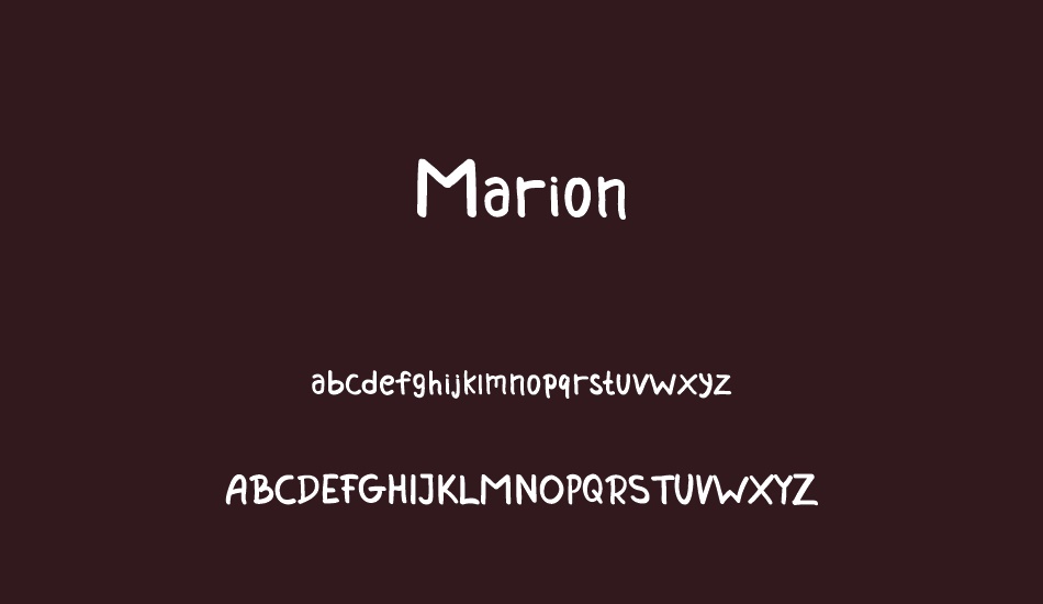 Marion font