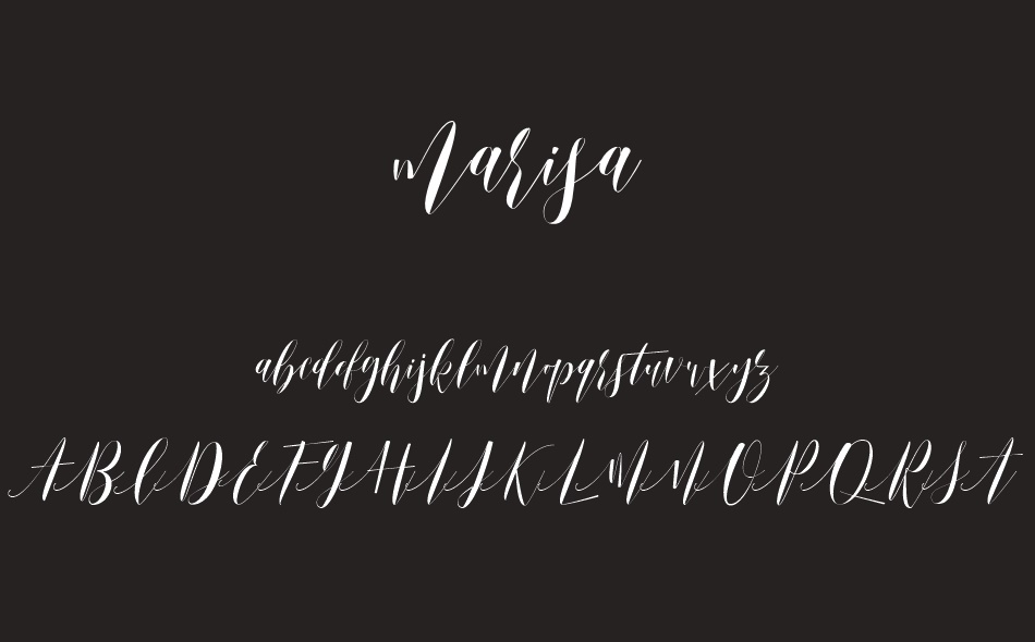 Marisa font