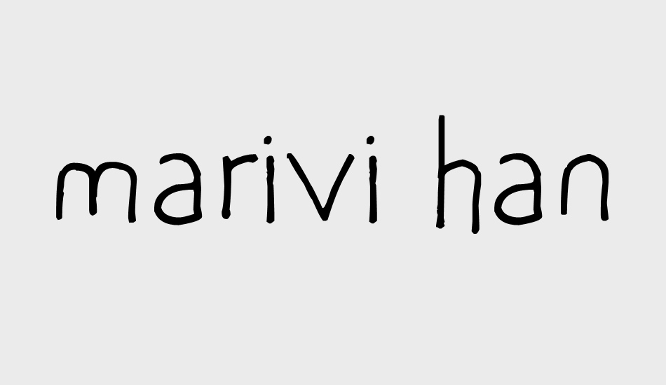 marivi handwriting font big