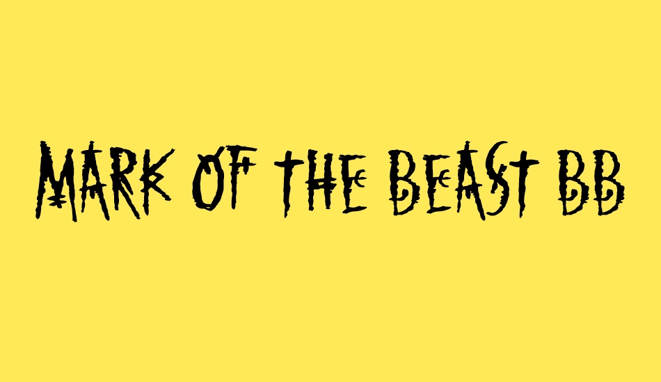 Mark of the Beast BB font big