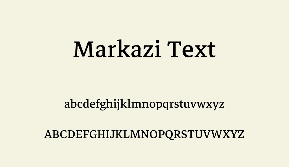 markazi-text font