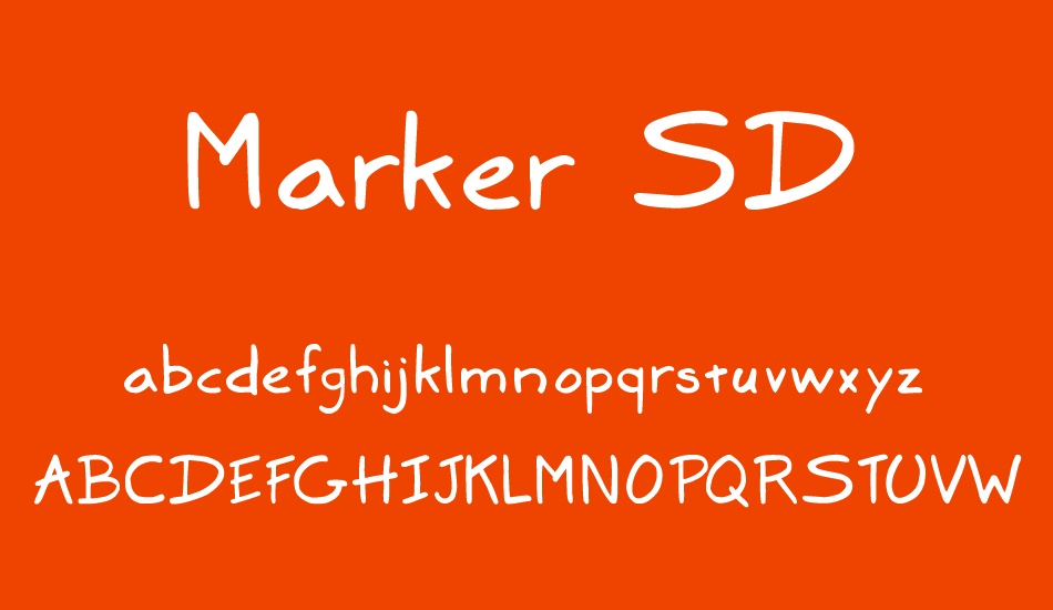 Marker SD font