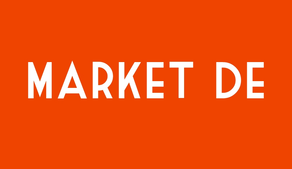 Market Deco font big