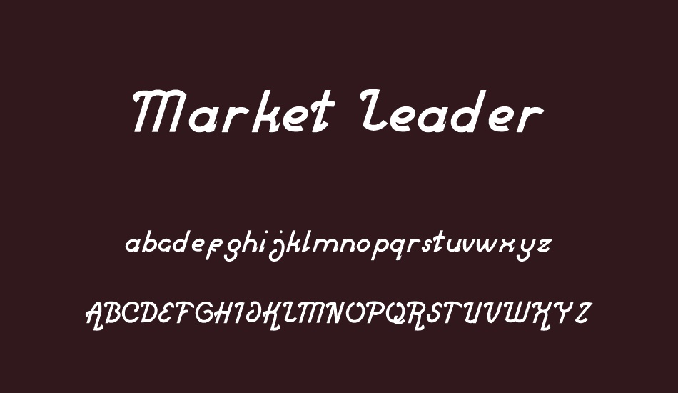 Market Leader font