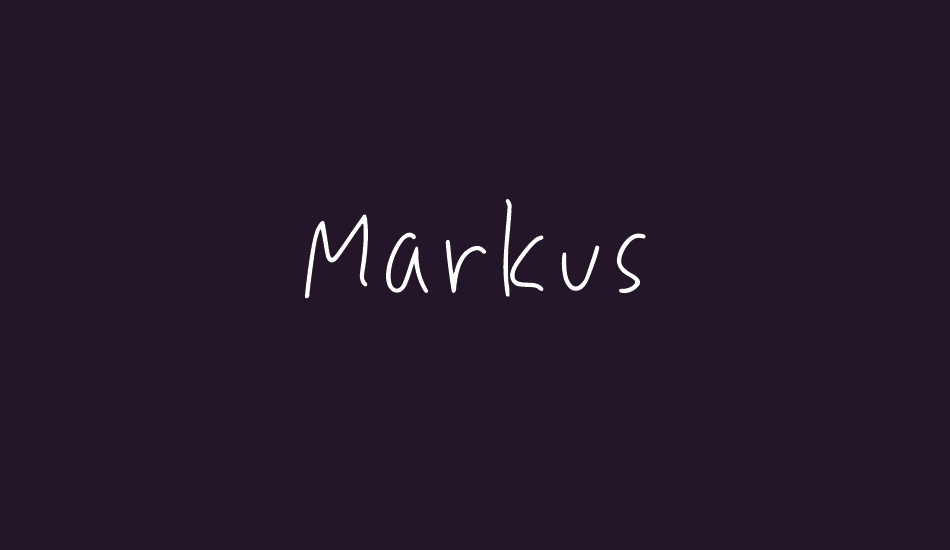 Markus font big