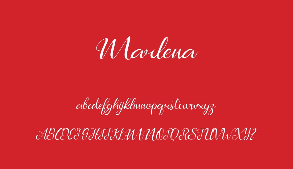 Marlena font