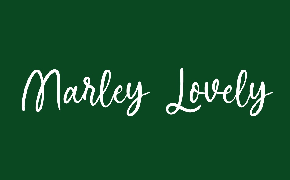 Marley Lovely font big