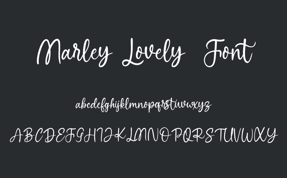 Marley Lovely font