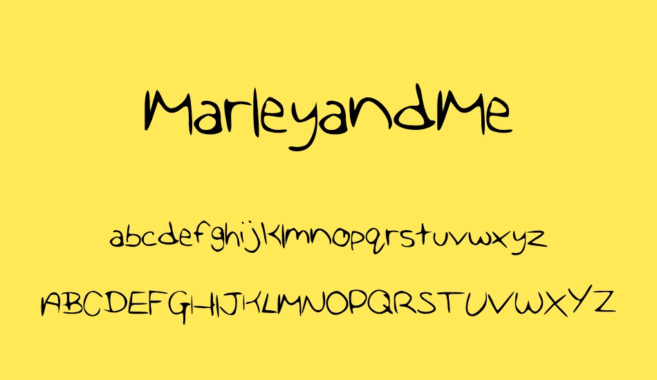 MarleyandMe font