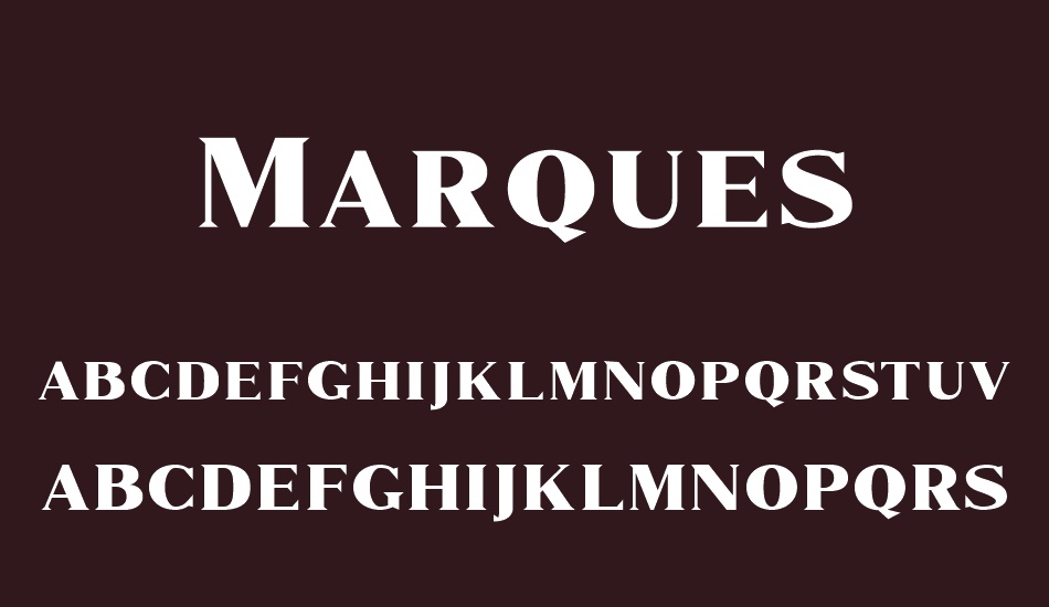 Marques Free font