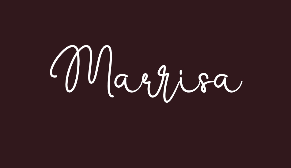 Marrisa font big