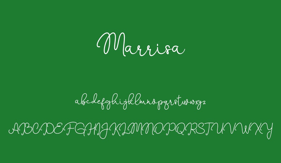 Marrisa font