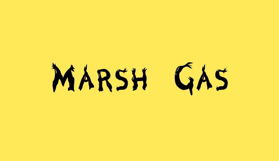 Marsh Gas font big