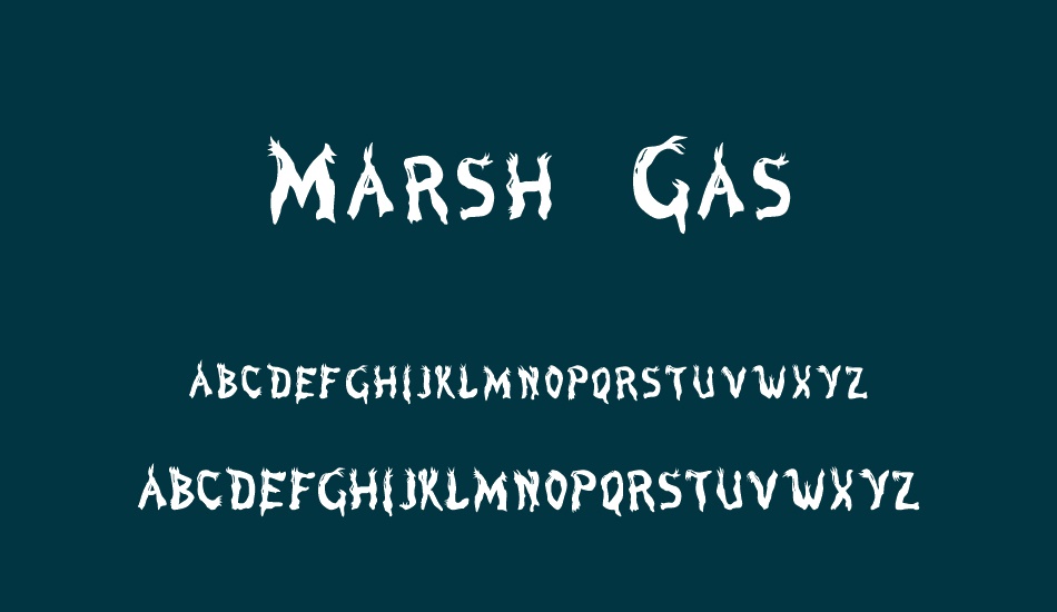 Marsh Gas font