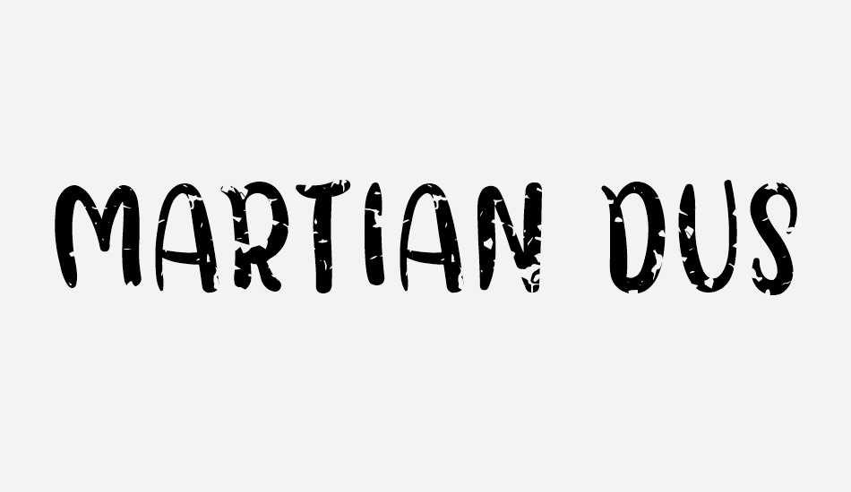 Martian Dust font big