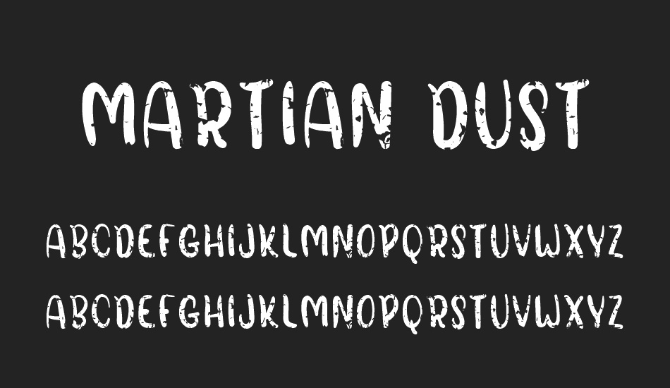 Martian Dust font