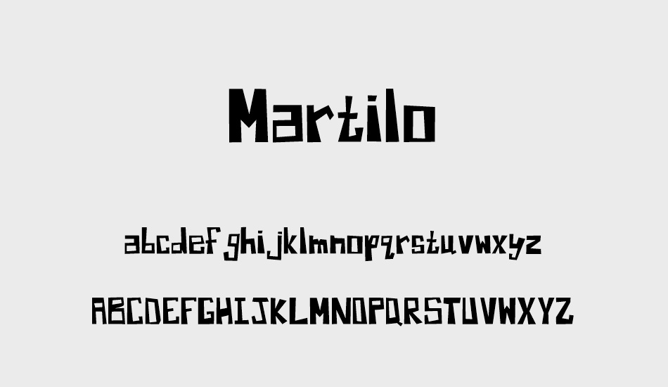 Martilo font