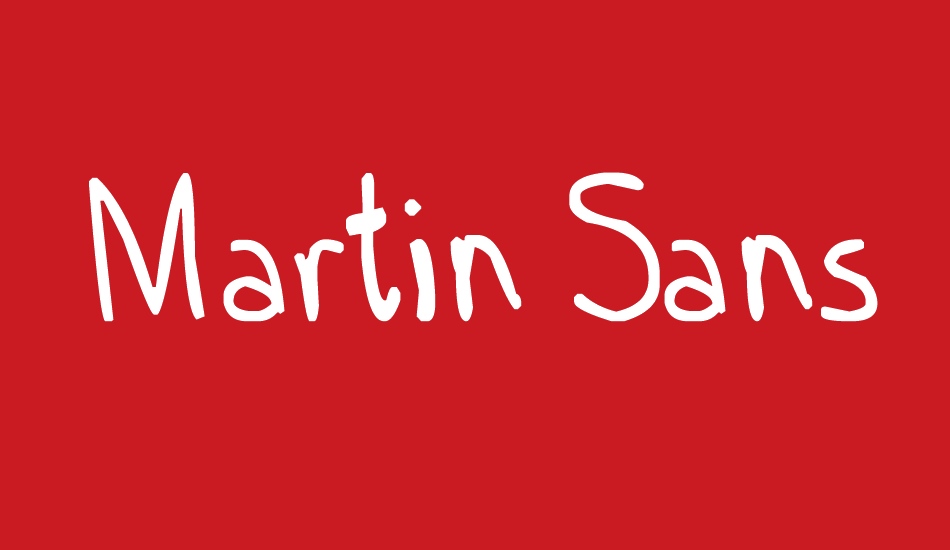 Martin Sans font big