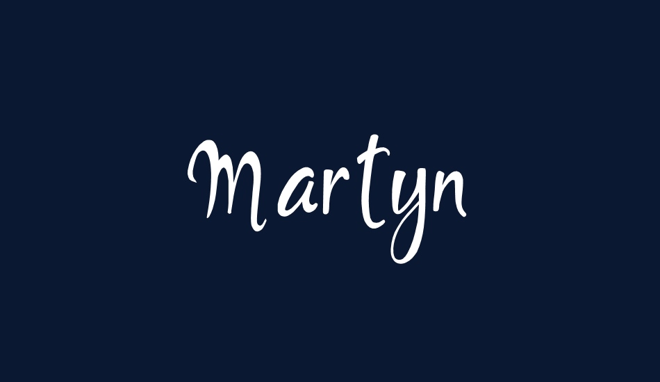 Martyn font big