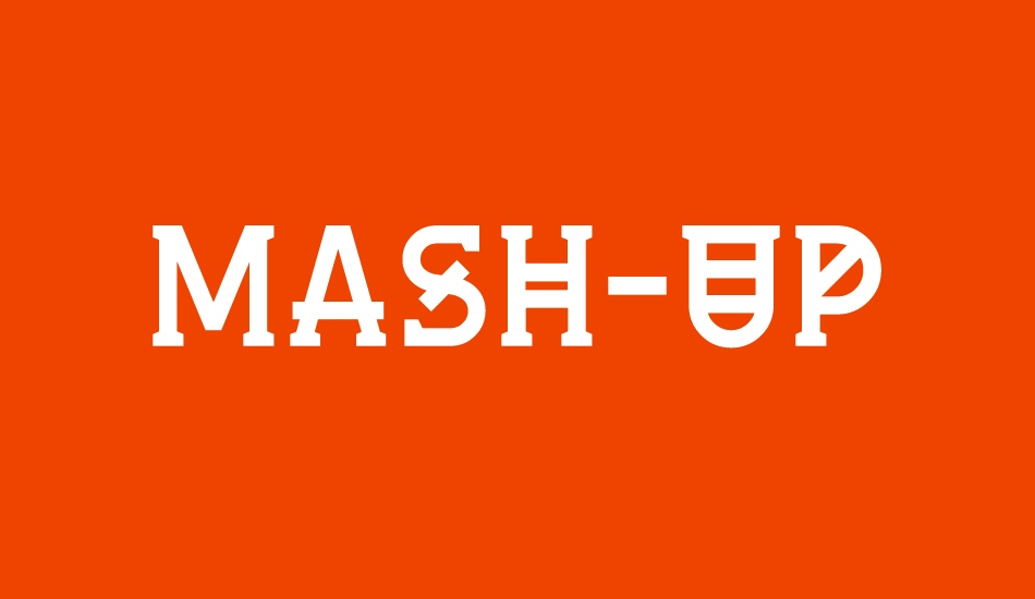 Mash-up font big