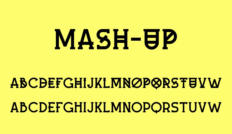 Mash-up font