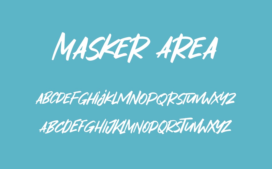 Masker Area font