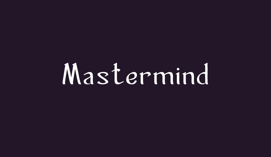 Mastermind font big