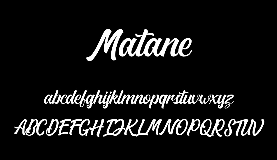 Matane Personal Use Only font