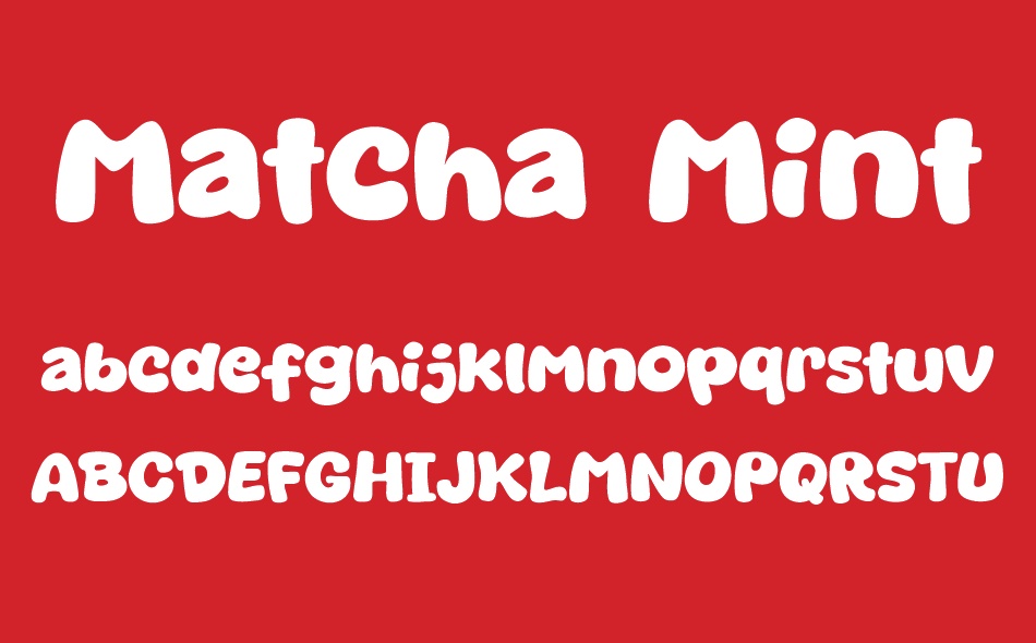 Matcha Mint font
