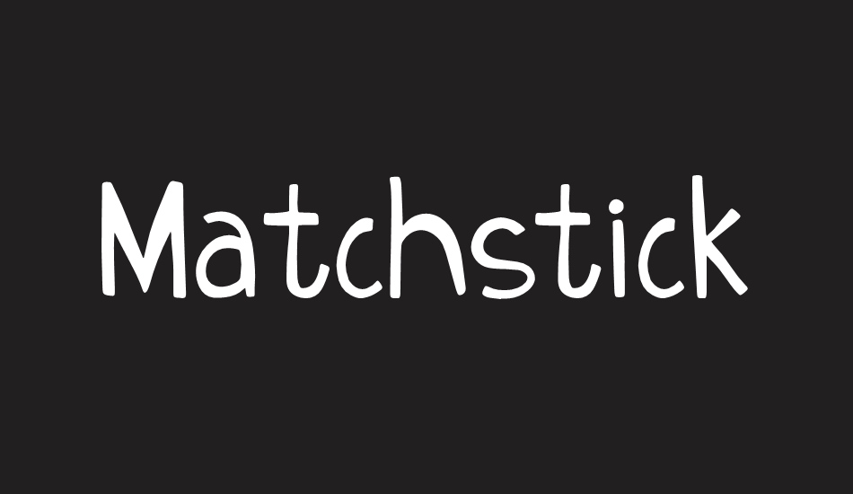 Matchstick font big