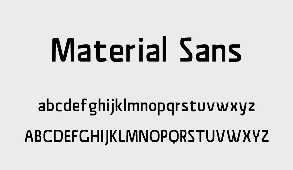 Material Sans font