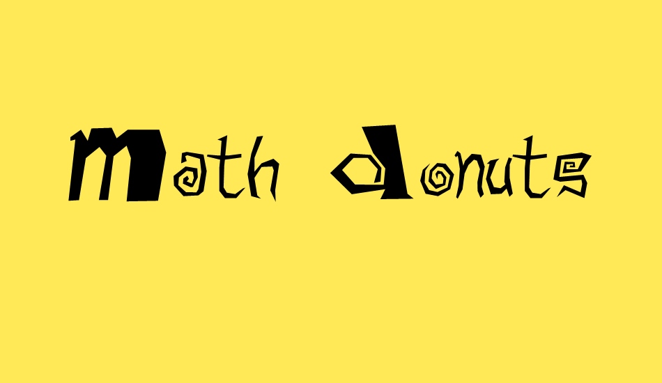 Math Donuts font big