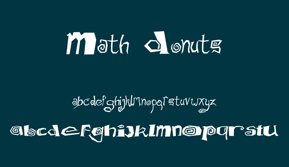 Math Donuts font