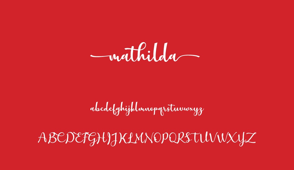 mathilda font