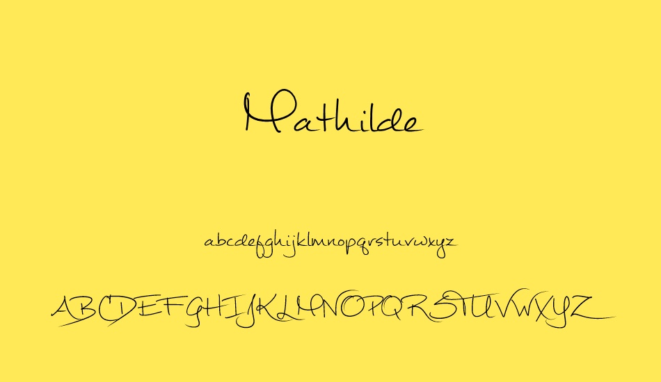 Mathilde font