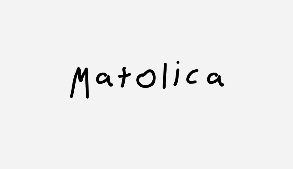 Matolica font big