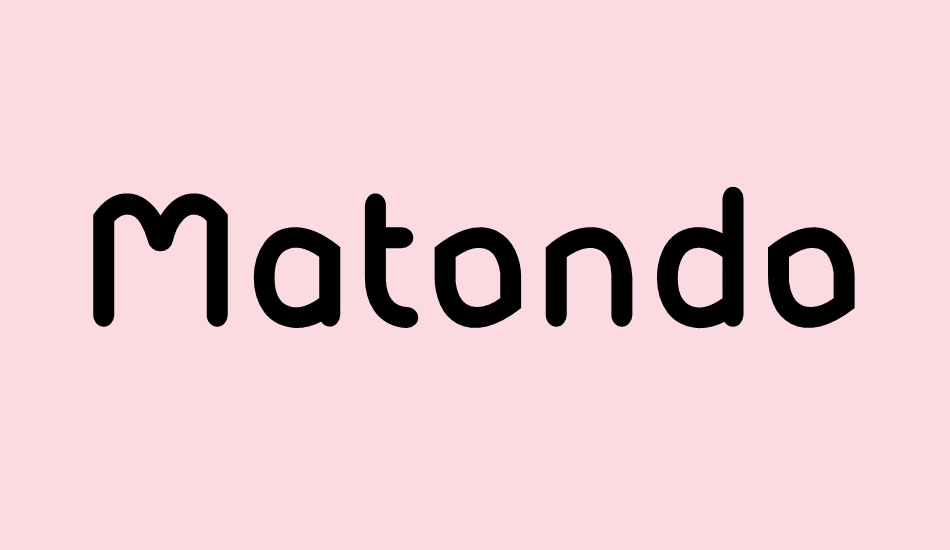 Matondo Bold font big