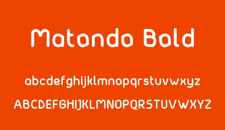 Matondo Bold font