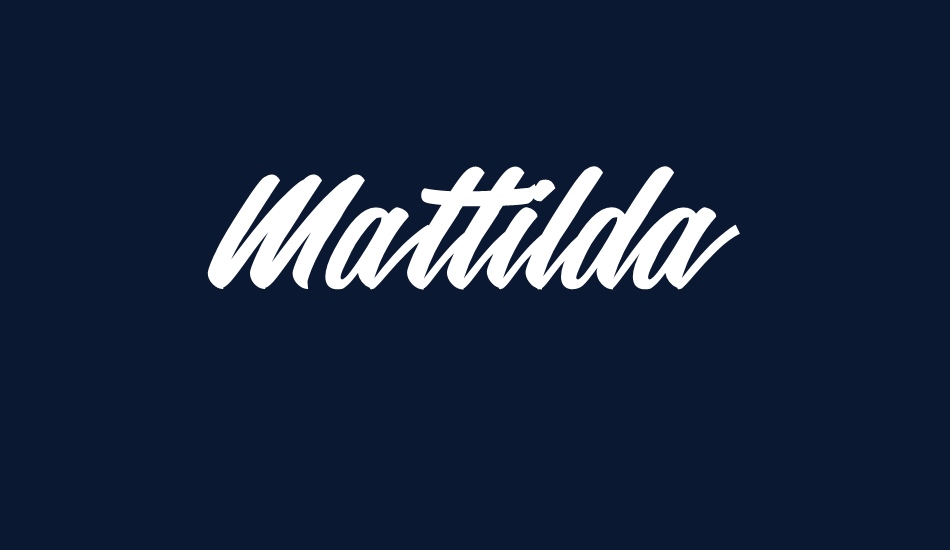 Mattilda font big