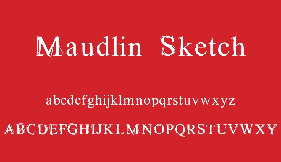 Maudlin Sketch font