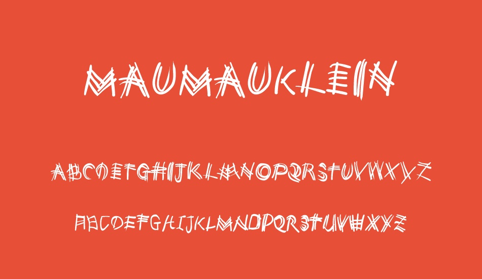 MauMauKlein font