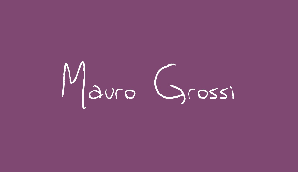 Mauro Grossi font big