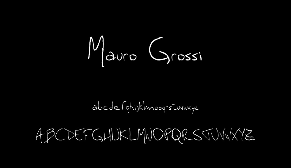 Mauro Grossi font